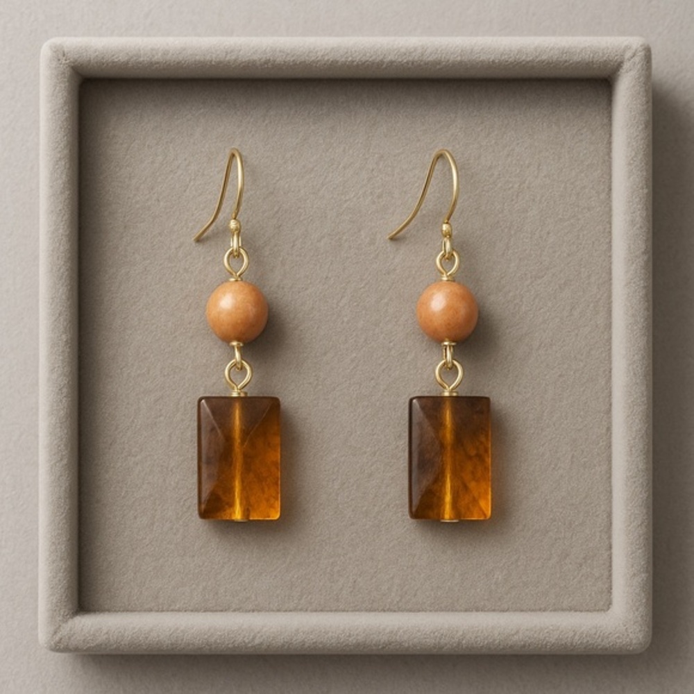 Premier Designs BISTRO Drop Earrings French Hook NWT #485